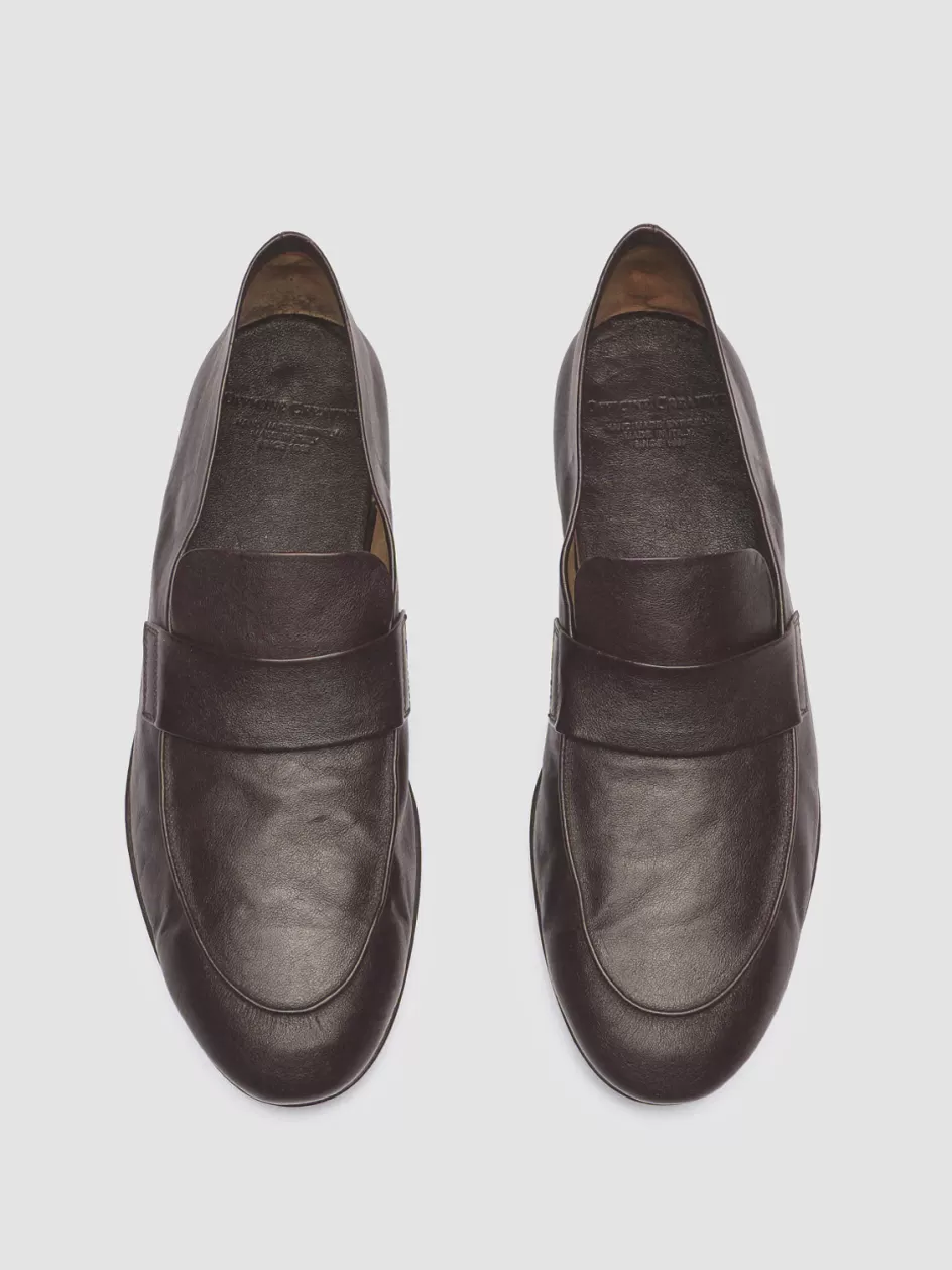 Officine Creative Loafers | Icons>AIRTO 001 - Brown Leather Penny Loafers DRUM
