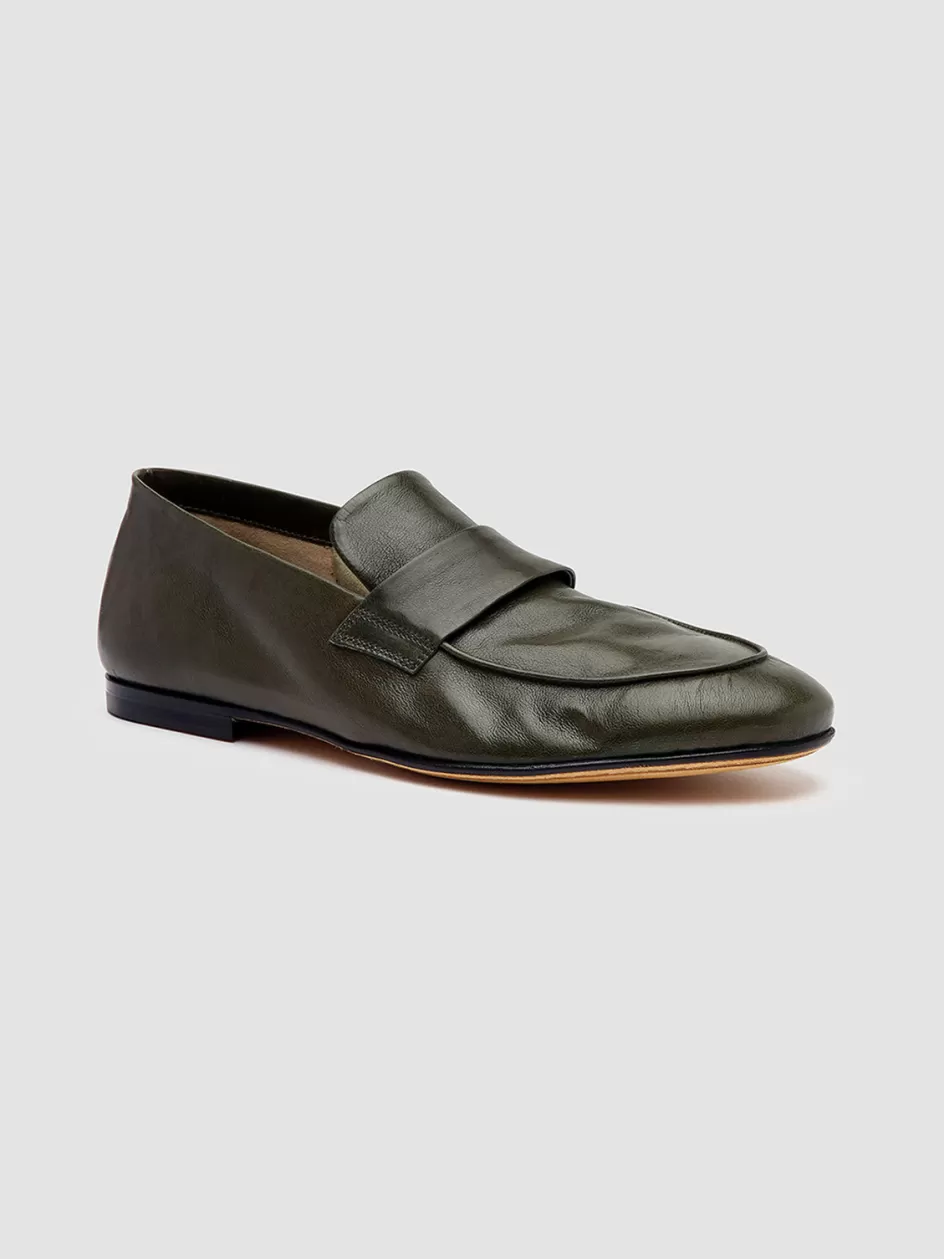 airto_001__green_leather_penny_loafers_101452.webp Officine Creative Loafers>AIRTO 001 - Green Leather Penny Loafers MYSTERIOUS