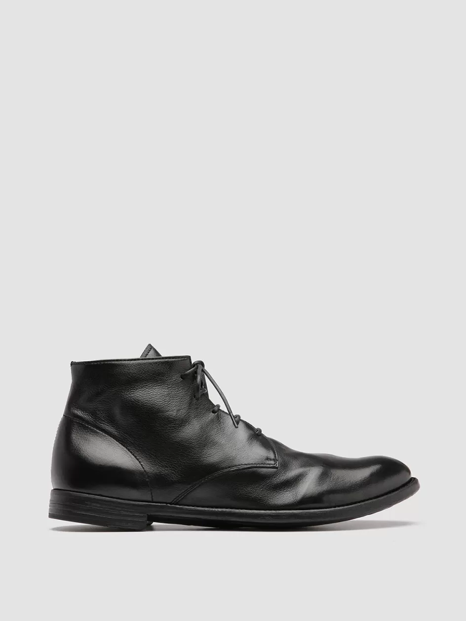 Officine Creative Icons | Ankle Boots>ARC 513 - Leather Ankle Boots BLACK