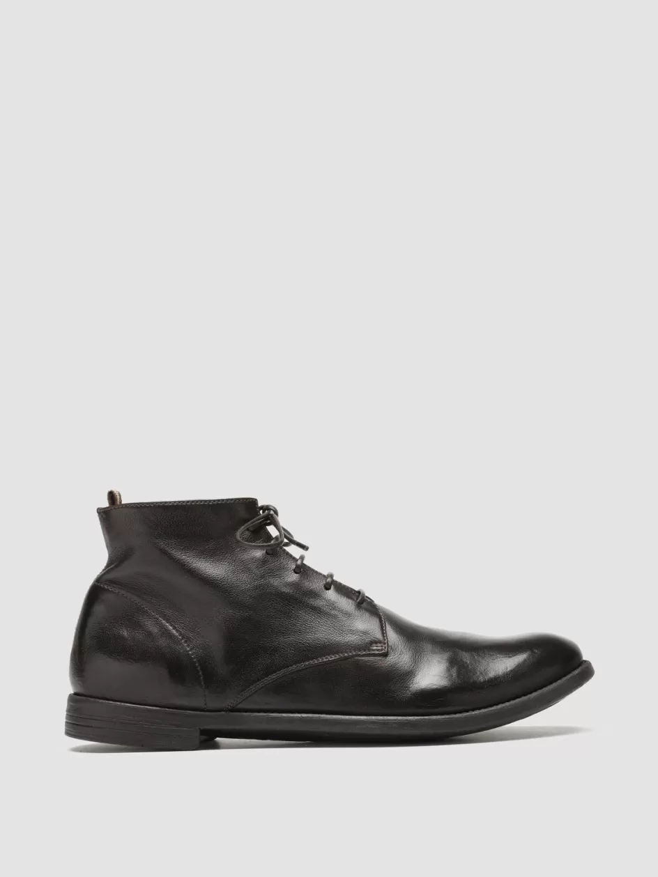 Officine Creative Icons | Ankle Boots>ARC 513 - Brown Leather Ankle Boots EBANO