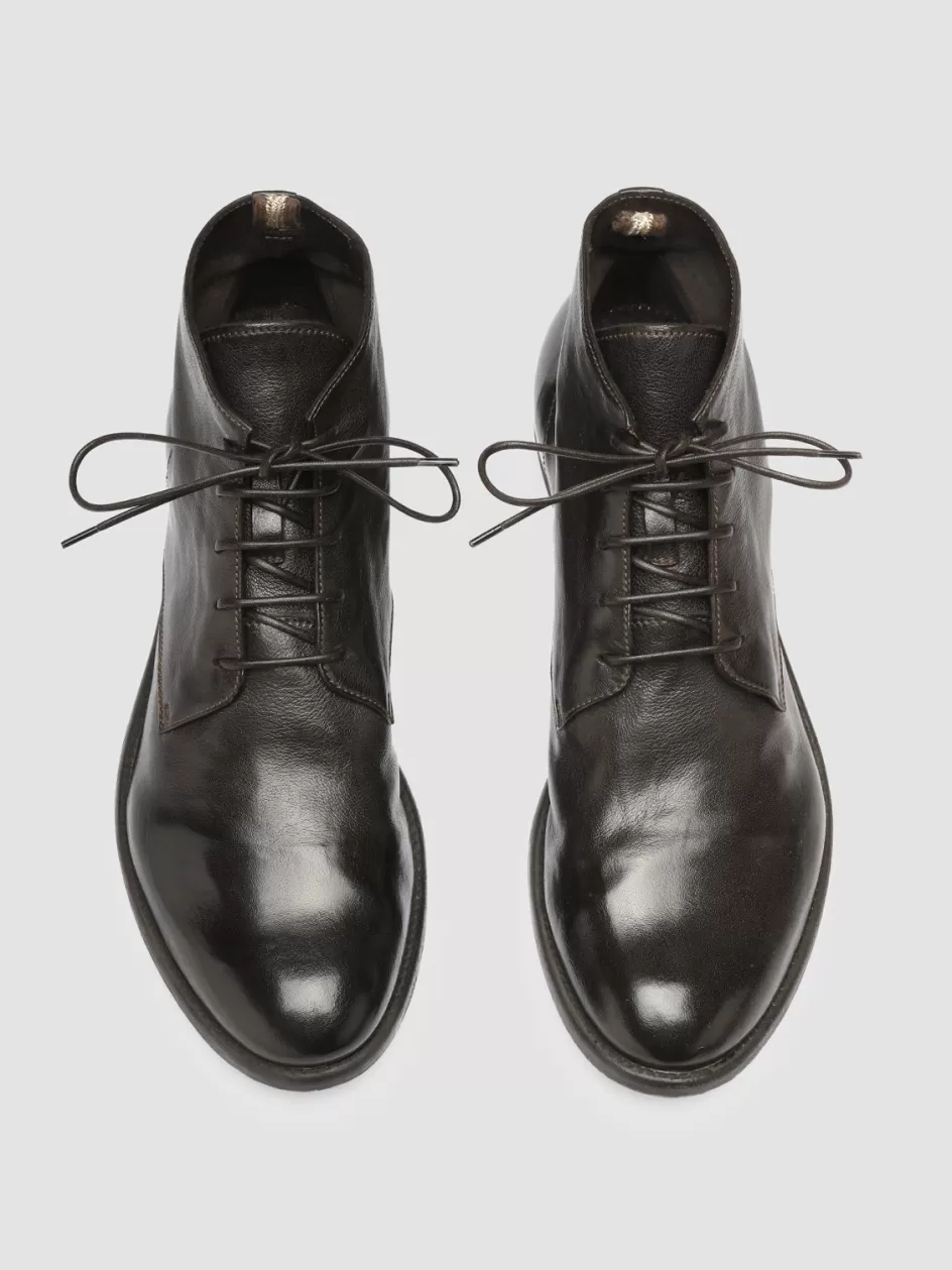 Officine Creative Icons | Ankle Boots>ARC 513 - Brown Leather Ankle Boots EBANO