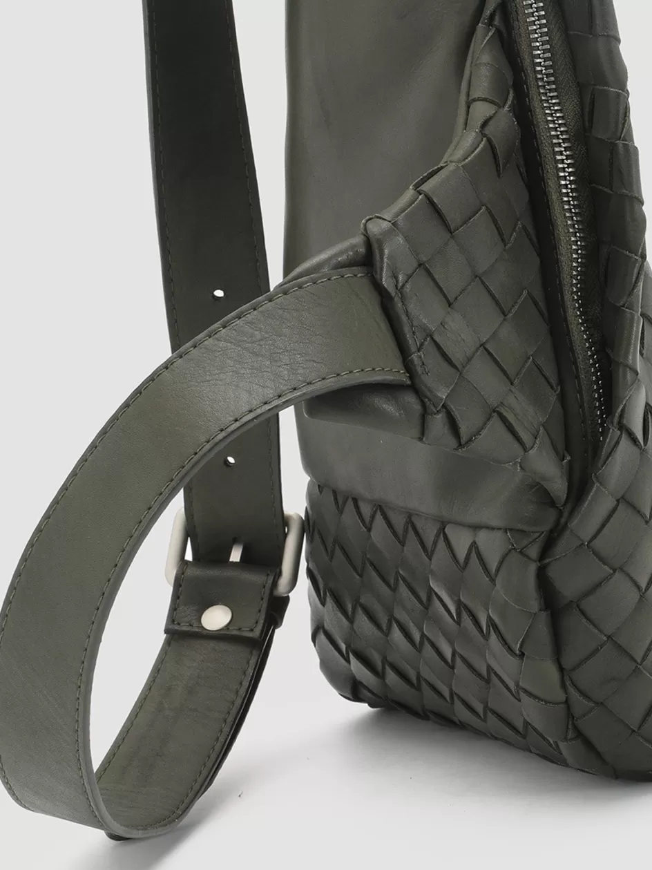 armor_05__green_woven_leather_backpack_98029.webp Officine Creative Woven Leather Selection | Backpacks>ARMOR 05 - Green Woven Leather Backpack DEPHTS