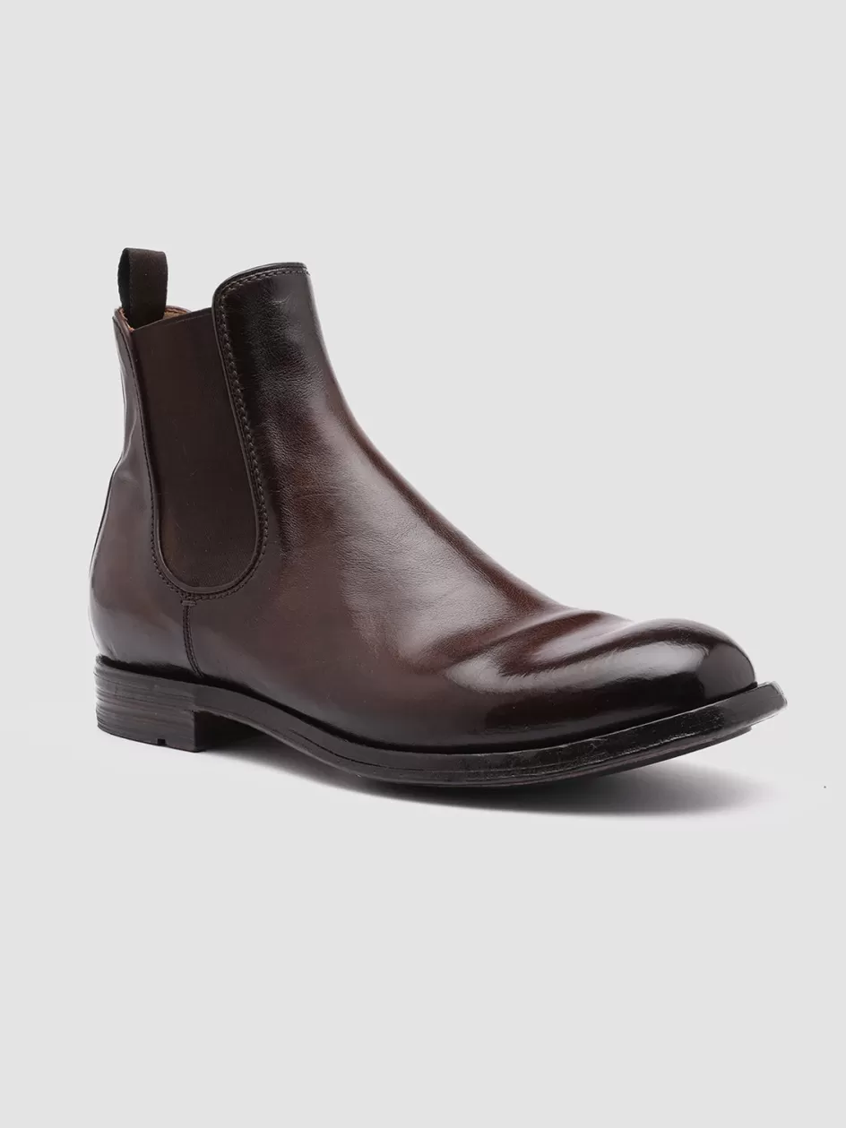 balance_008__brown_leather_chelsea_boots_102483.webp Officine Creative Ankle Boots>BALANCE 008 - Brown Leather Chelsea Boots DARK BROWN