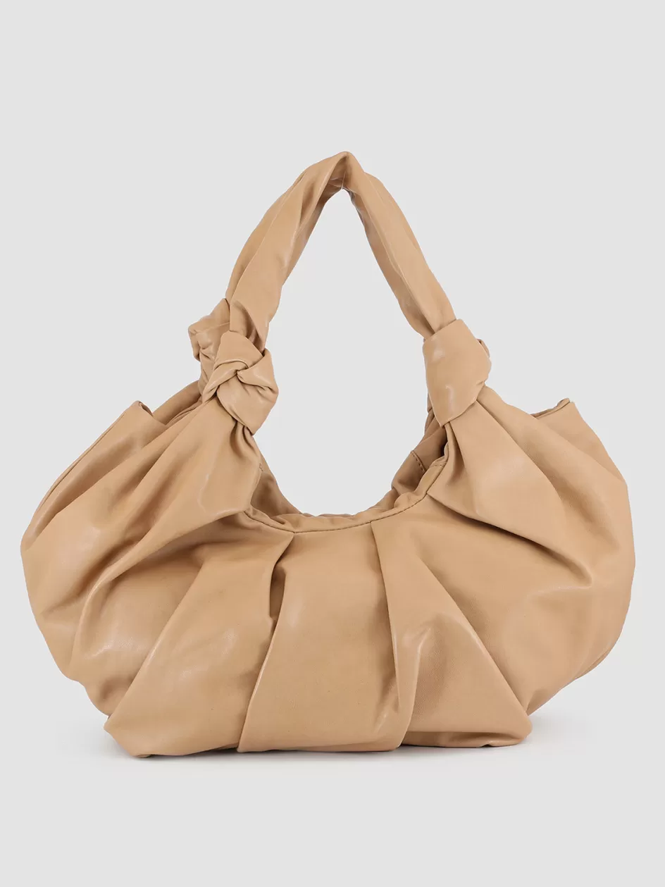Officine Creative Bags>BOLINA 20 - Light Brown Leather Bag GOBI