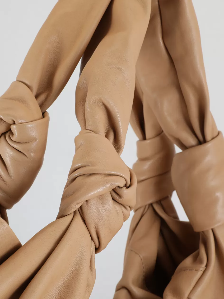 Officine Creative Bags>BOLINA 20 - Light Brown Leather Bag GOBI