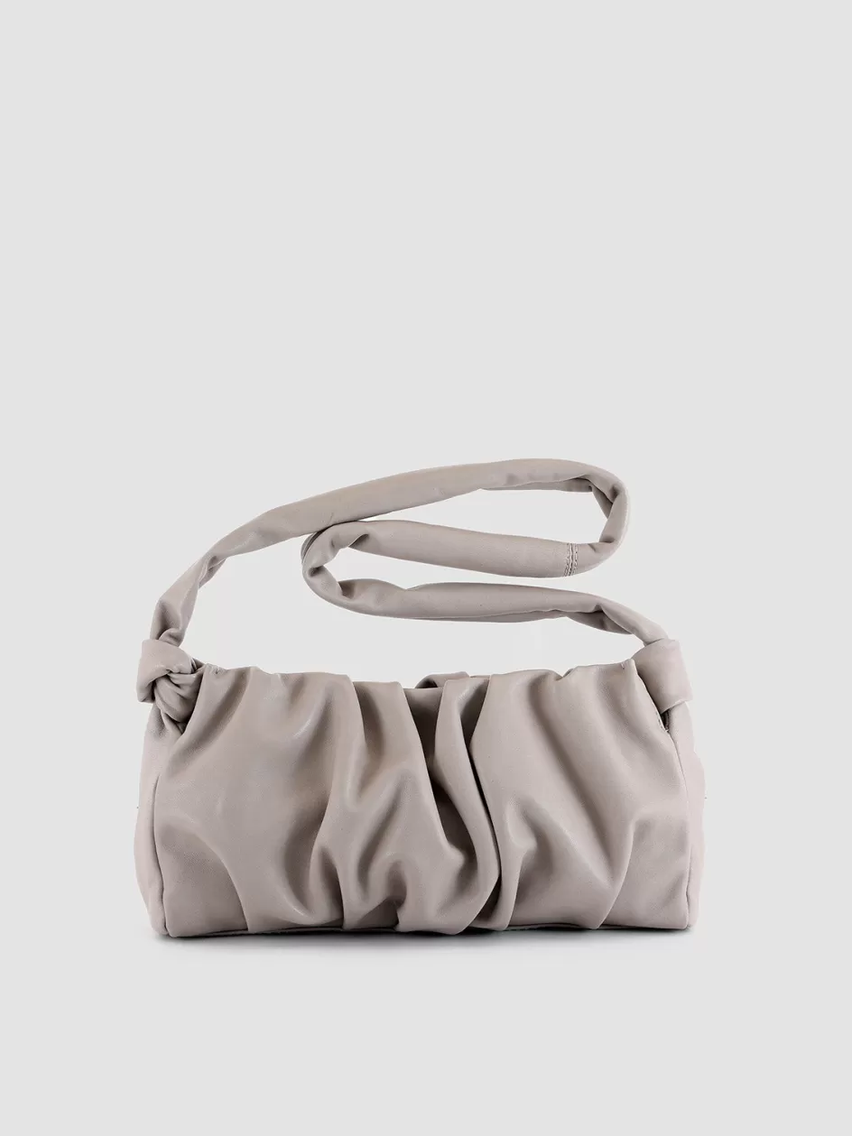 Officine Creative Bags>BOLINA 21 - Leather Shoulder Bag GREY