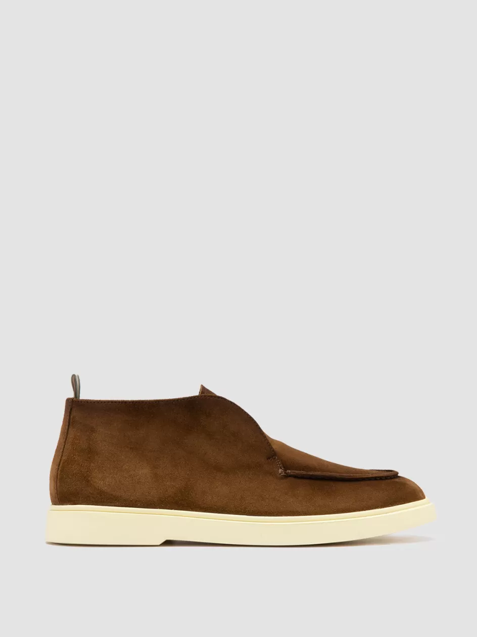 Officine Creative Suede Selection | Icons>BONES 003 - Brown Suede Chukka Boots BIRRA