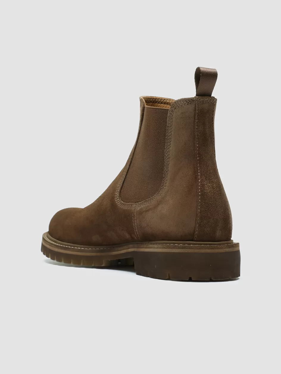 boss_004__brown_suede_chelsea_boots_102410.webp Officine Creative Ankle Boots>BOSS 004 - Brown Suede Chelsea Boots TAUPE