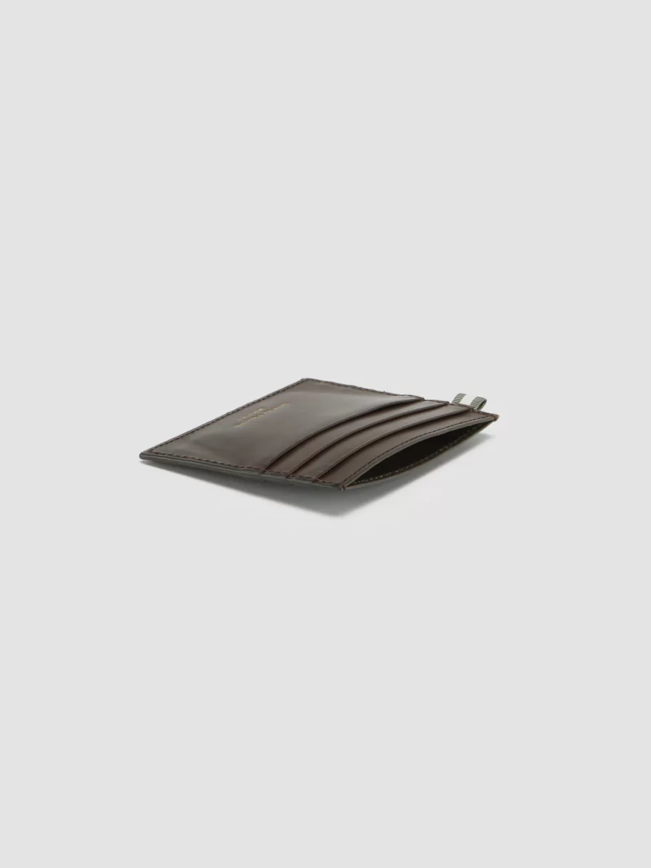 boudin_22__brown_leather_card_holder_99468.webp Officine Creative Wallets>BOUDIN 22 - Brown Leather Card Holder DARK