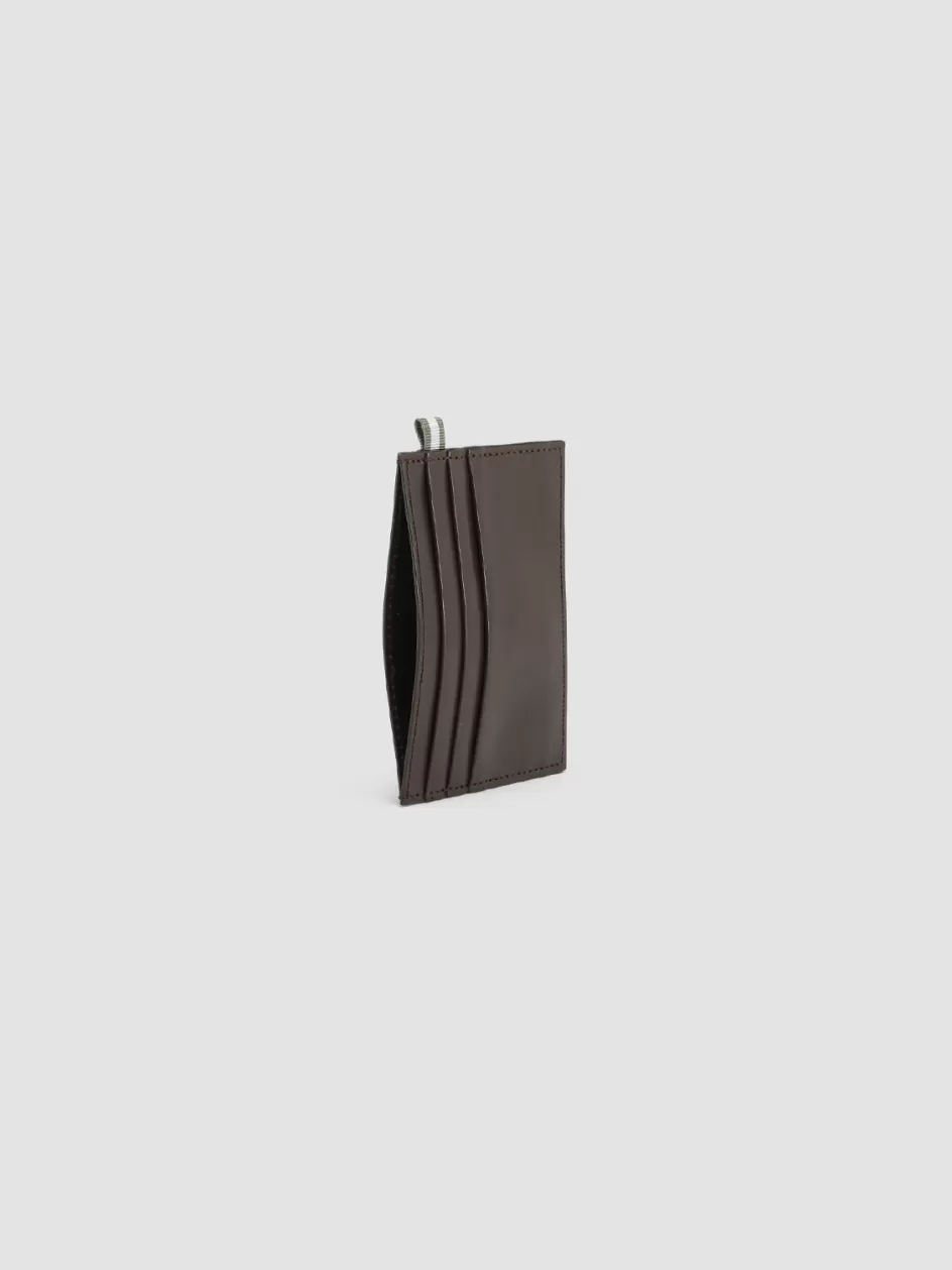 boudin_22__brown_leather_card_holder_99469.webp Officine Creative Wallets>BOUDIN 22 - Brown Leather Card Holder DARK