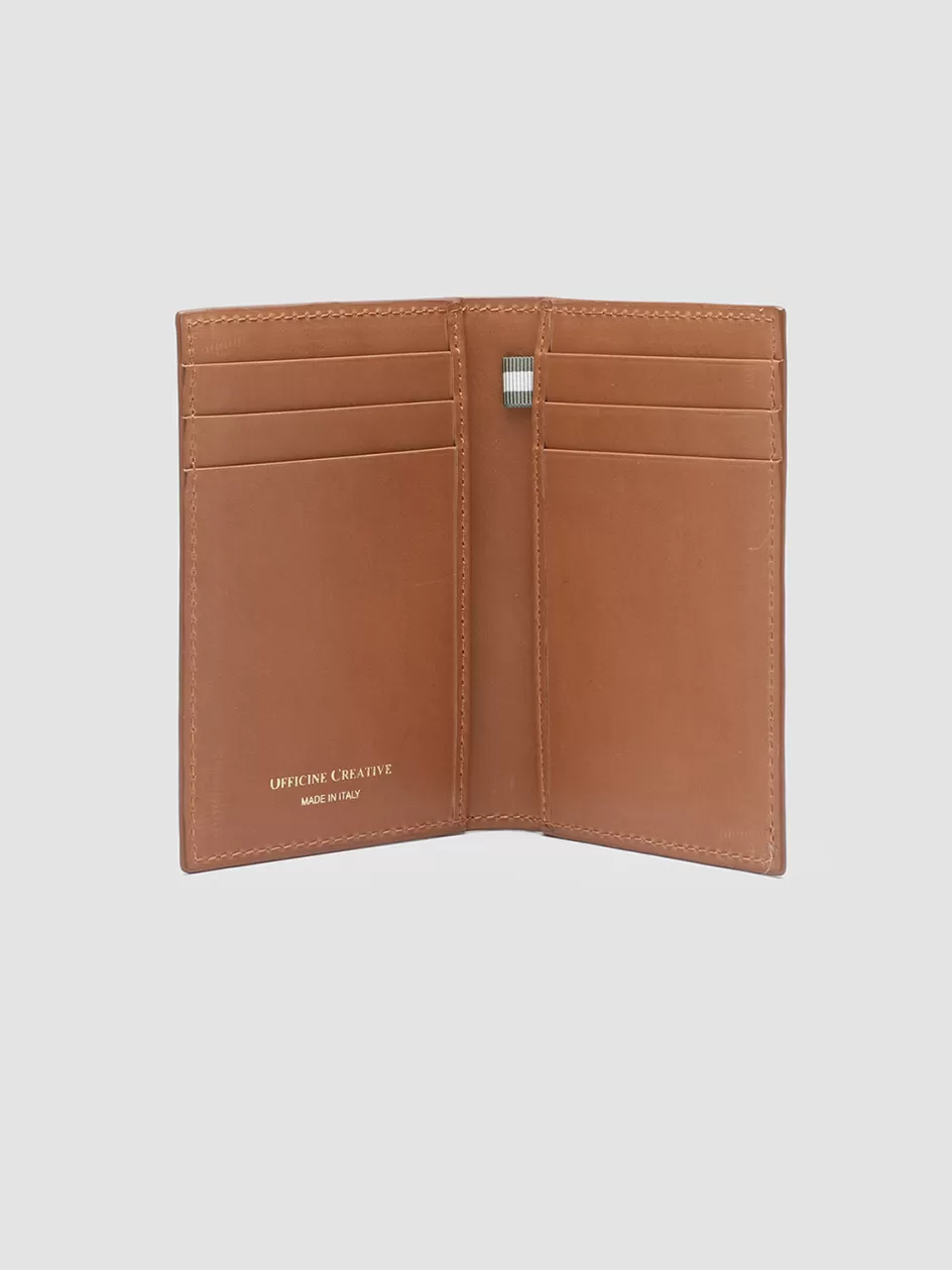 boudin_24__brown_leather_bifold_wallet_106245.webp Officine Creative Wallets>BOUDIN 24 - Brown Leather Bifold Wallet TAN