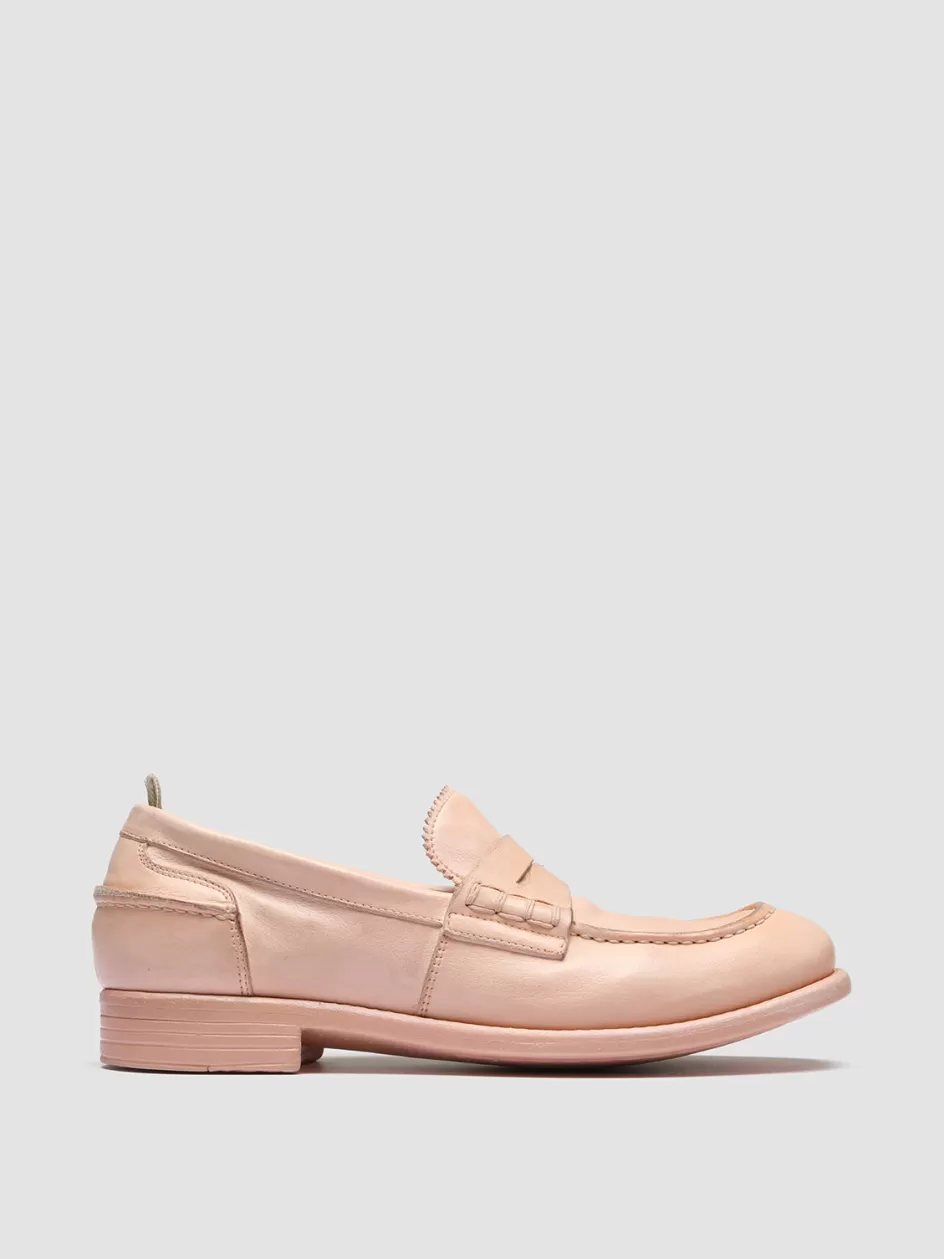 Officine Creative Loafers>CALIXTE 042 - Leather Penny Loafers ROSE