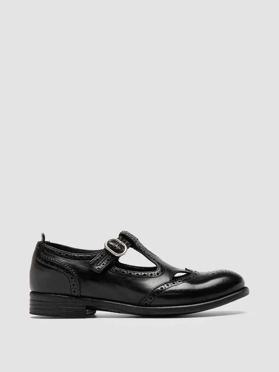 Officine Creative Dress Shoes>CALIXTE 066 - Leather Maryjane Loafers BLACK