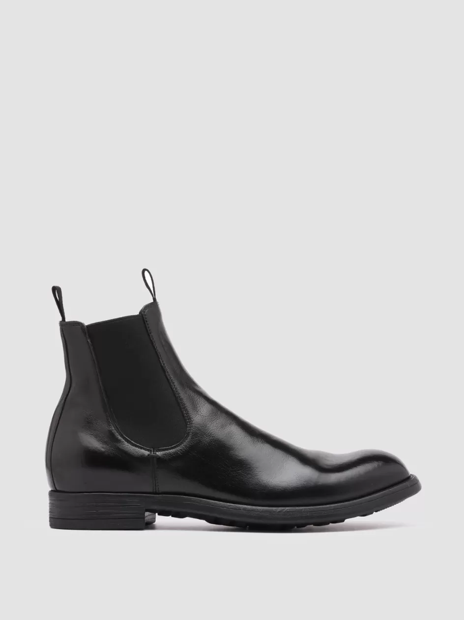 Officine Creative Ankle Boots>CHRONICLE 002 - Leather Chelsea Boots BLACK