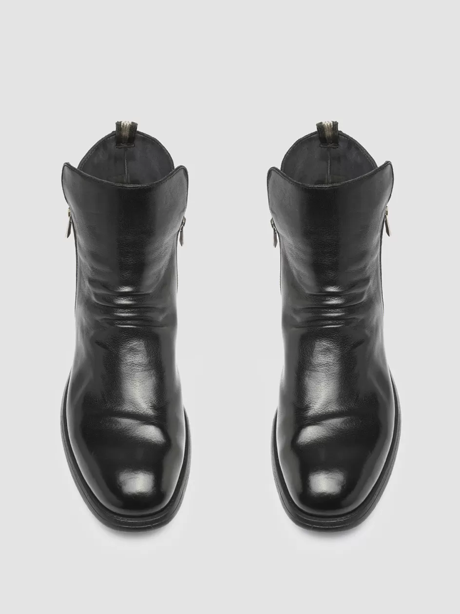 Officine Creative Ankle Boots>CHRONICLE 042 - Leather Ankle Boots BLACK