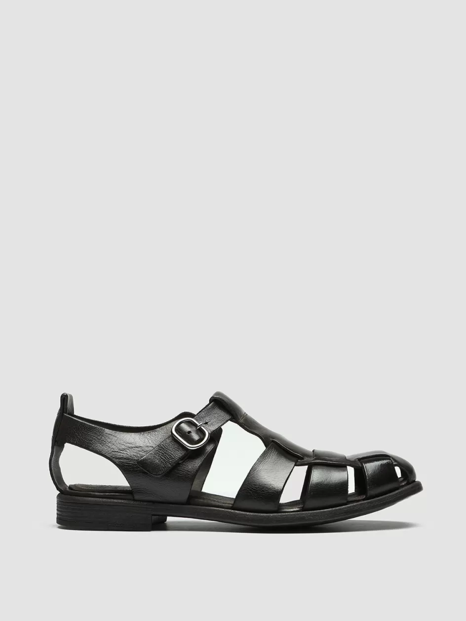Officine Creative Sandals>CHRONICLE 145 - Leather Sandals BROWN