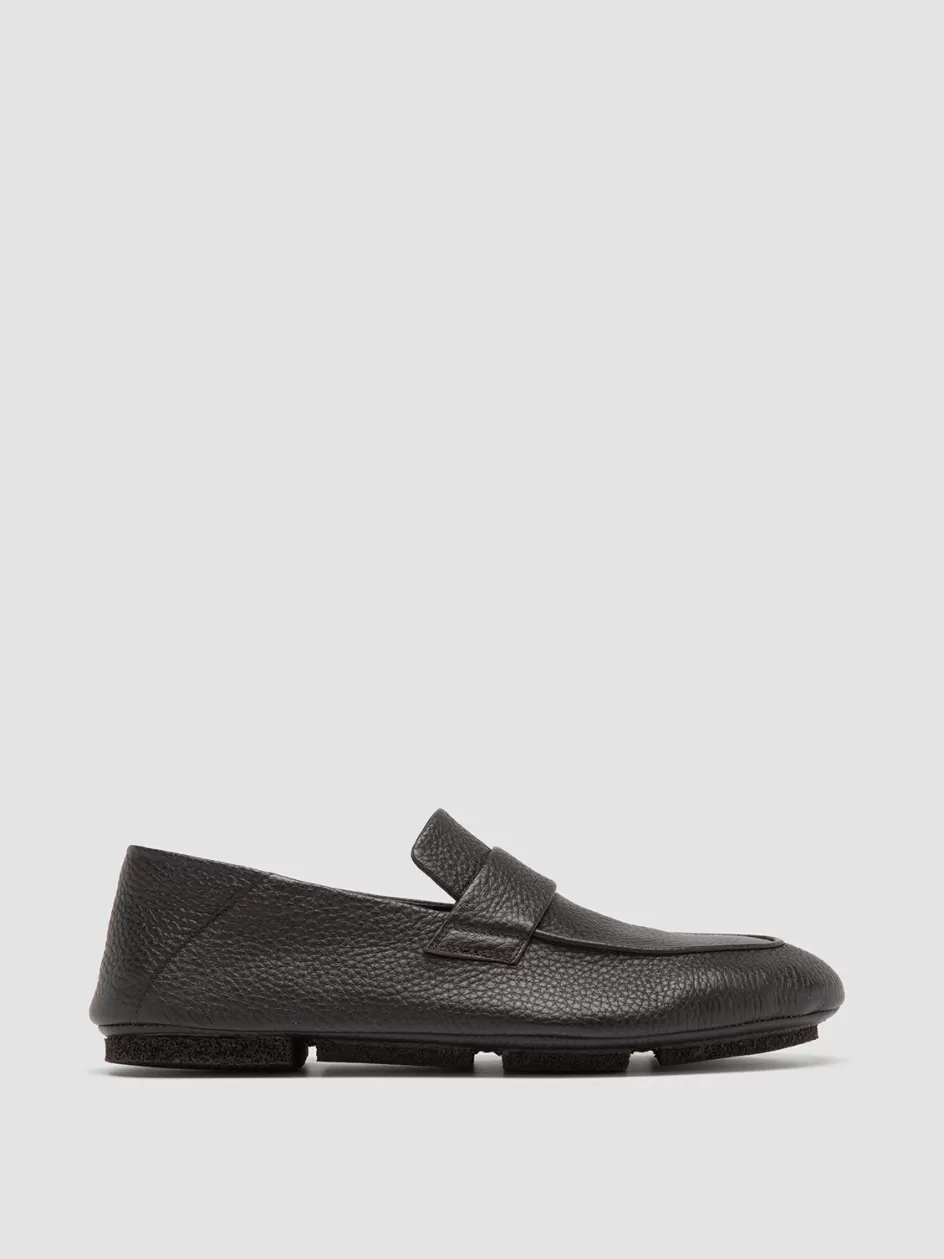 Officine Creative Loafers>C-SIDE 001 - Brown Leather Loafers PEPE