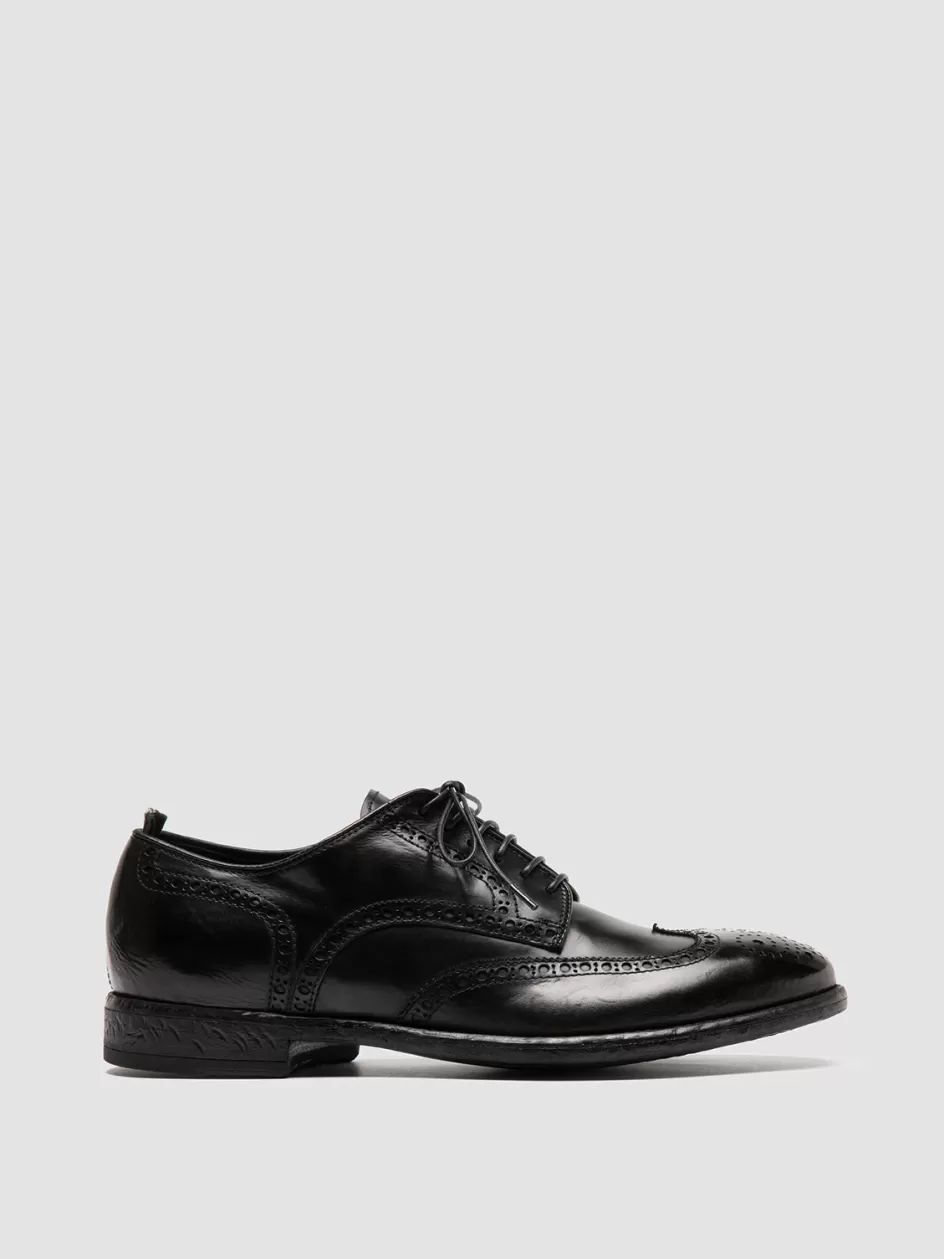 Officine Creative Derbies | Formal Shoes>EMORY 015 - Leather Derby Shoes BLACK