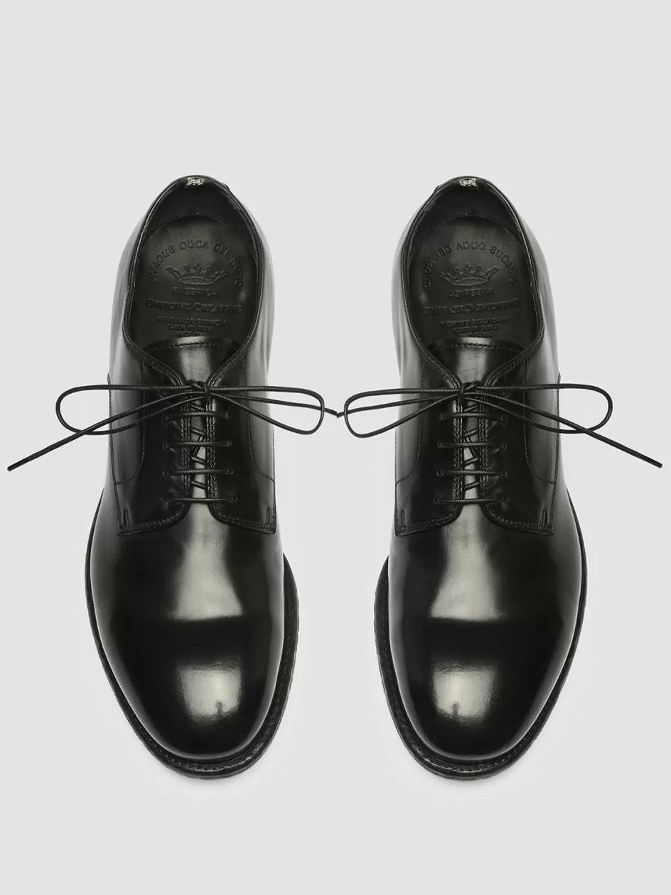 Officine Creative Derbies>EMORY 022 - Leather Derby Shoes BLACK