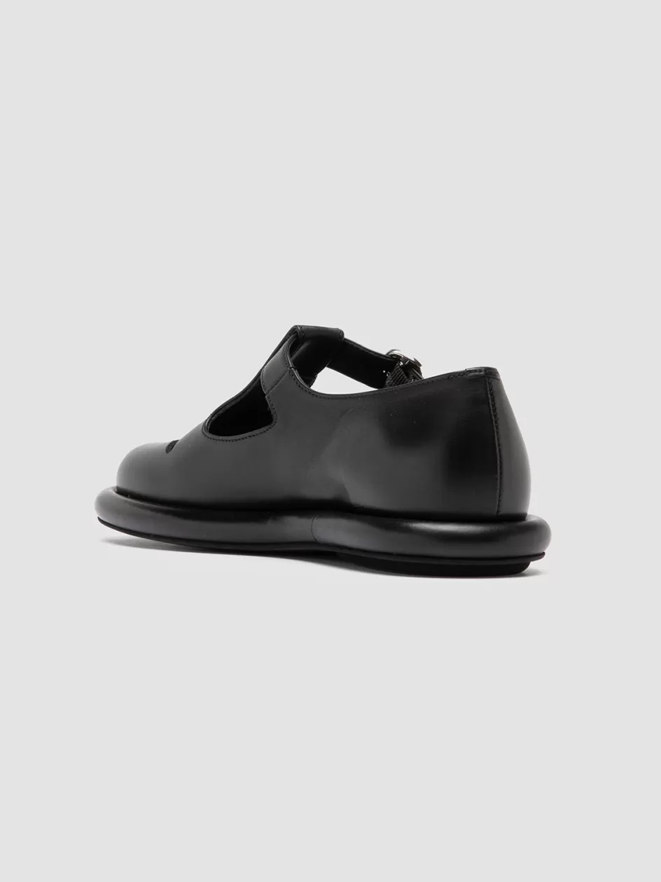 estens_106__black_leather_tbar_shoes_105778.webp Officine Creative Loafers | Dress Shoes>ESTENS 106 - Leather T-Bar Shoes BLACK