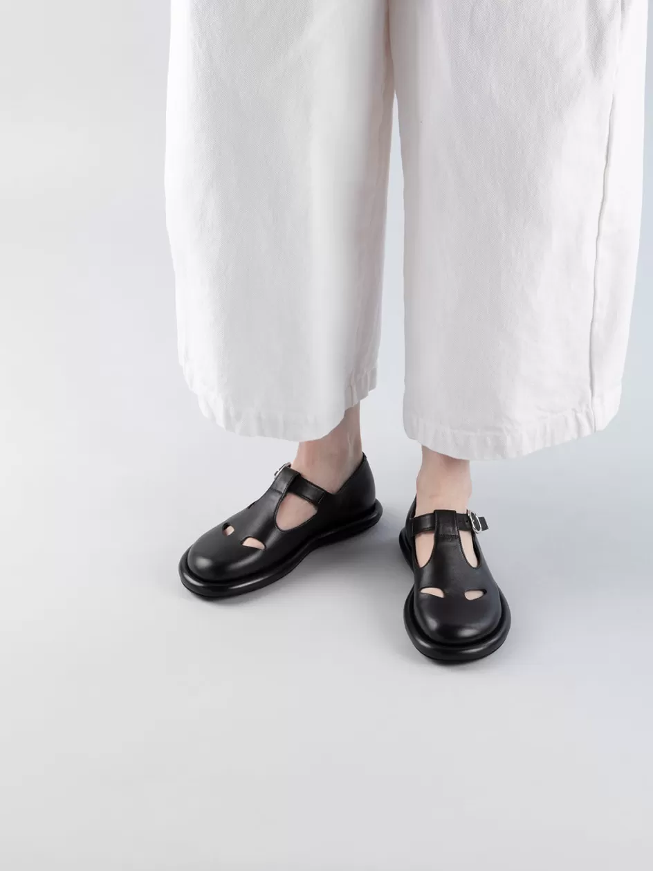 estens_106__black_leather_tbar_shoes_105779.webp Officine Creative Loafers | Dress Shoes>ESTENS 106 - Leather T-Bar Shoes BLACK