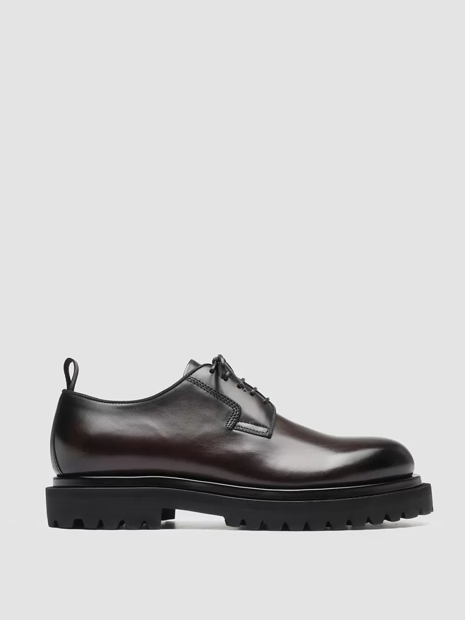 Officine Creative Derbies | Formal Shoes>EVENTUAL 001 - Leather Derby Shoes BROWN