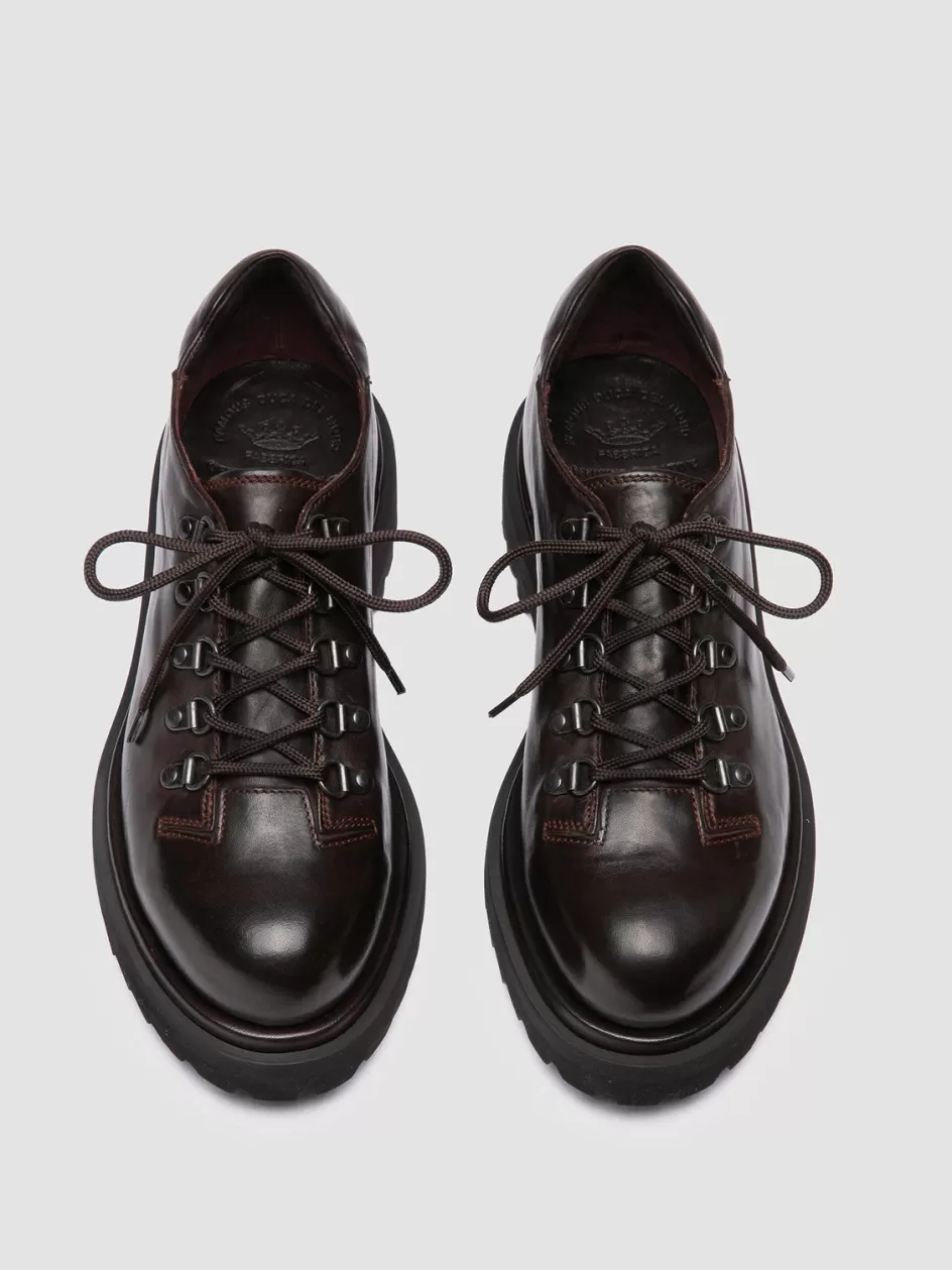 Officine Creative Derbies | Formal Shoes>EVENTUAL DD 105 - Brown Leather Derby Shoes OTTO
