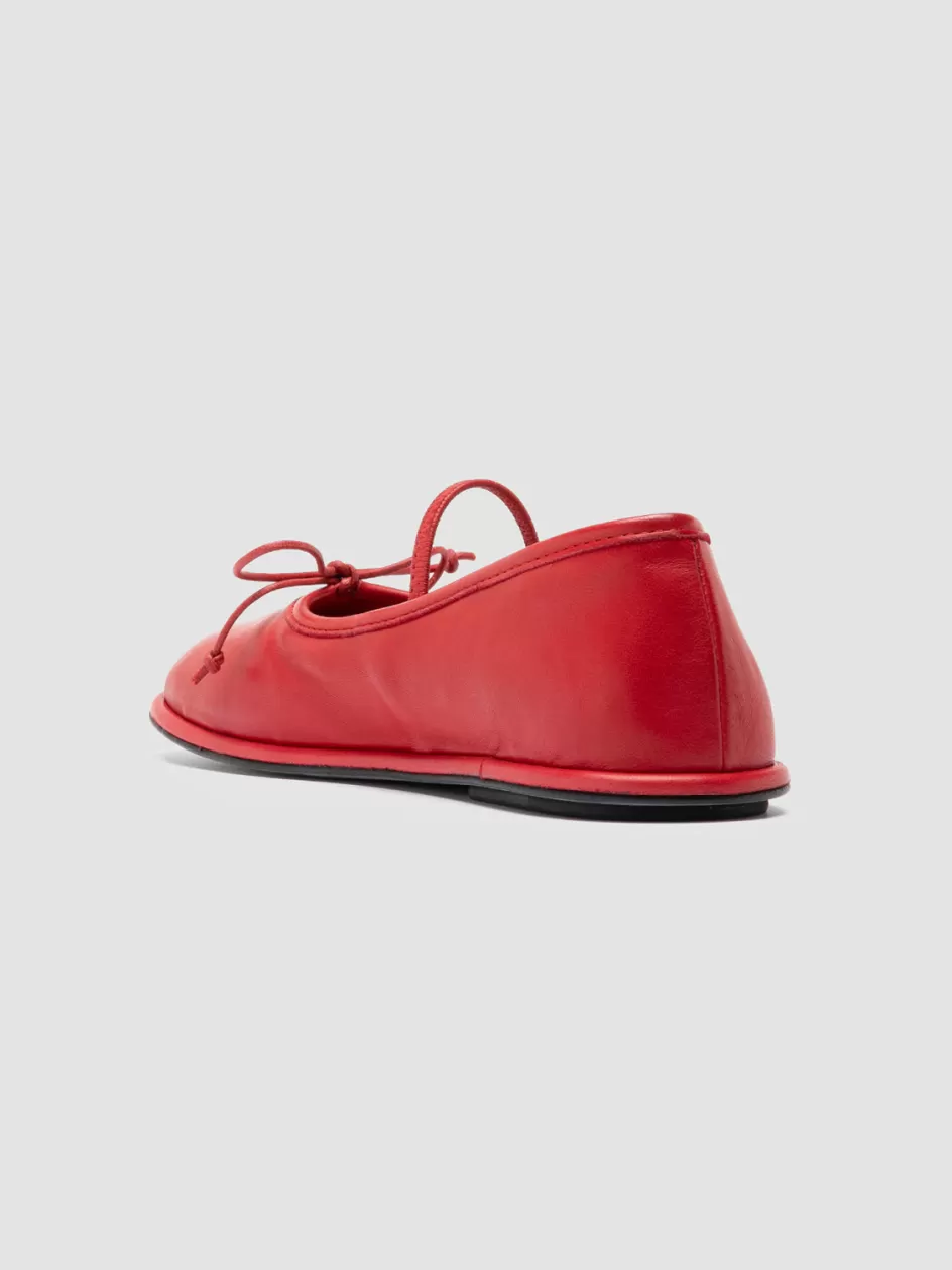 fontayne_001__red_leather_ballerina_shoes_105920.webp Officine Creative Dress Shoes>FONTAYNE 001 - Red Leather Ballerina Shoes CRIMSON