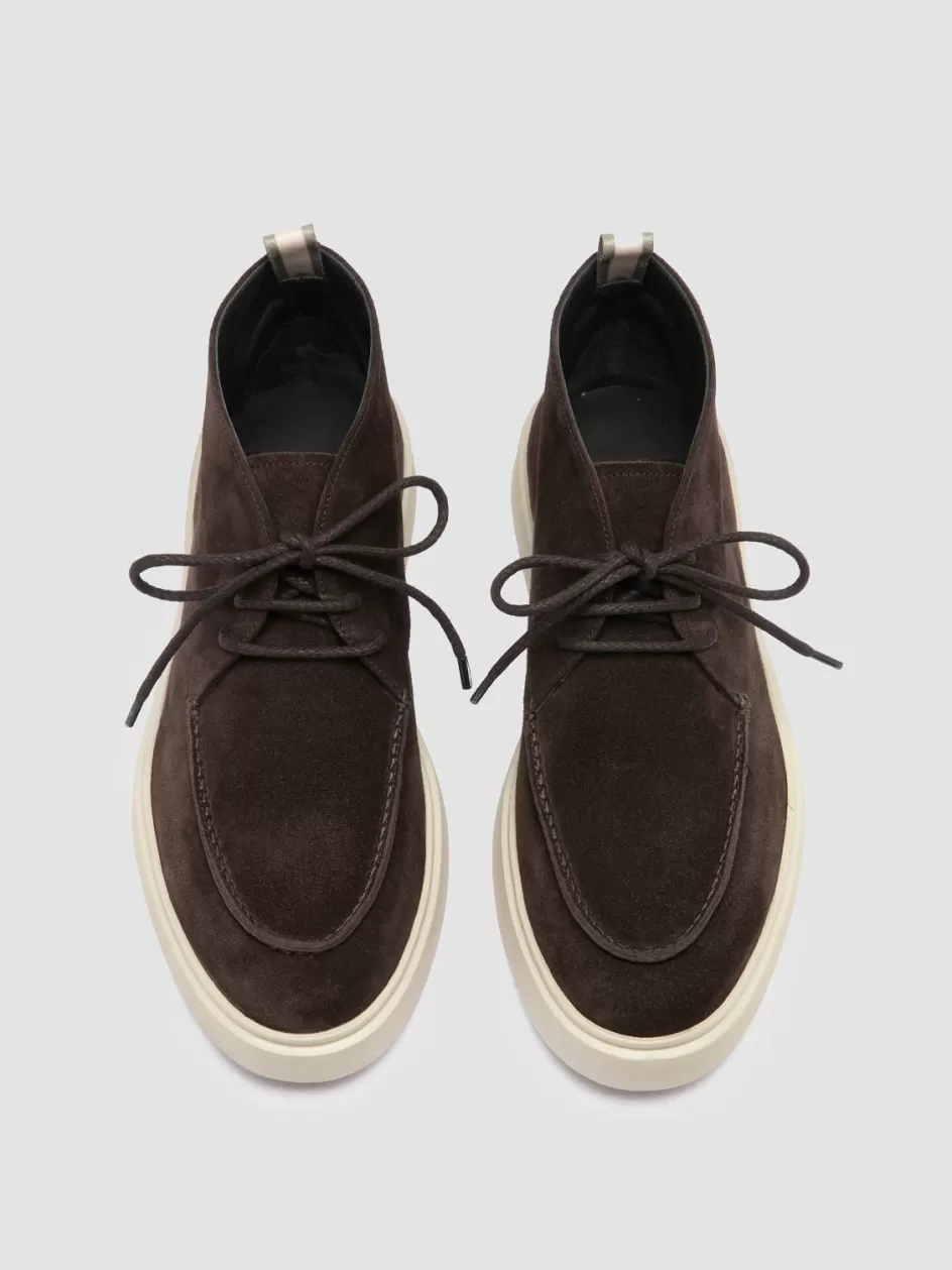 Officine Creative Ankle Boots>FRAME 002 - Grey Suede Chukka Boots PEPE