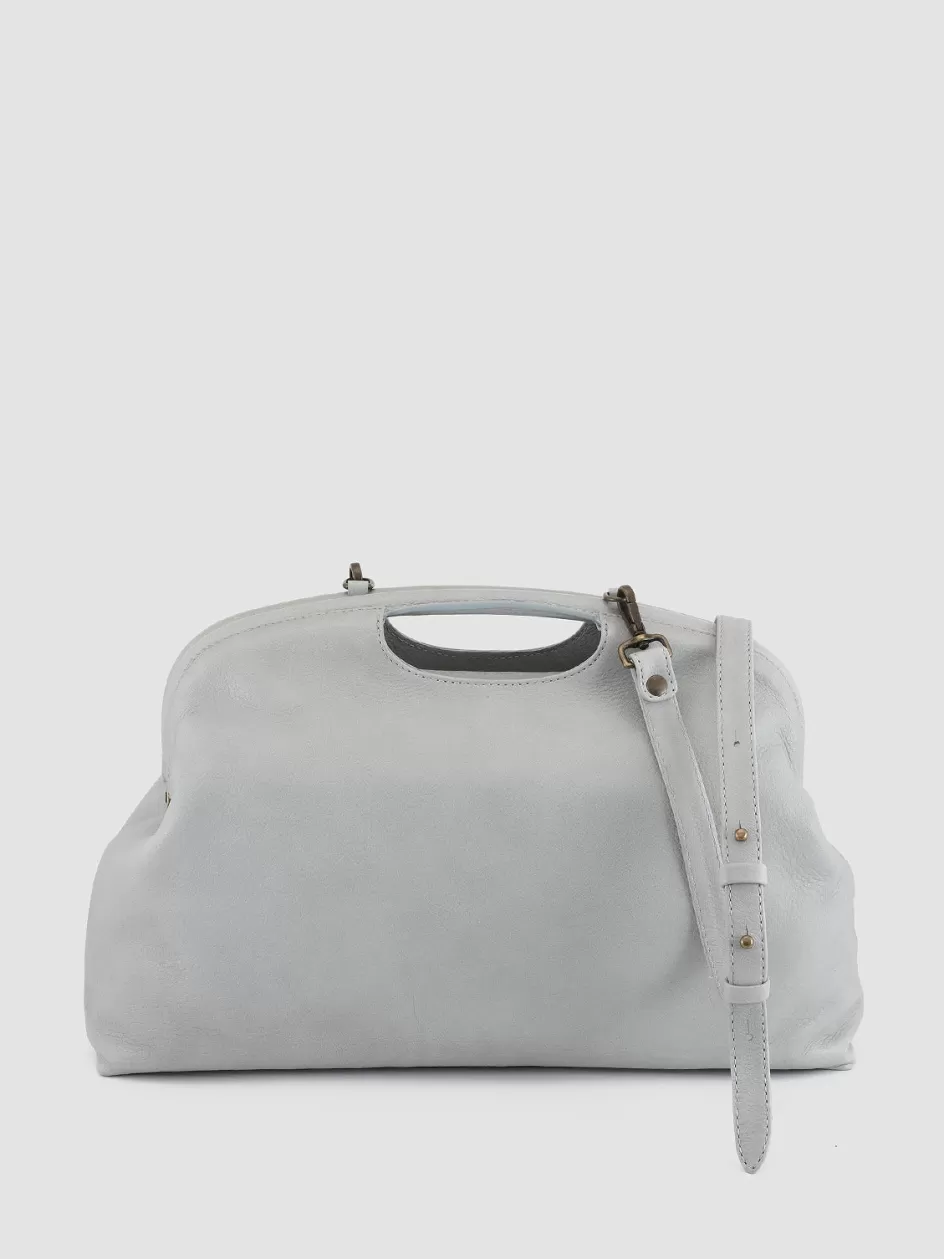 Officine Creative Bags>HELEN 05 - Leather Clutch Bag GREY
