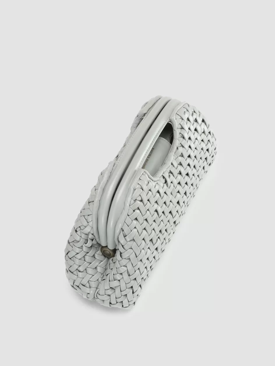 Officine Creative Bags>HELEN 08 - Leather Clutch Bag GREY