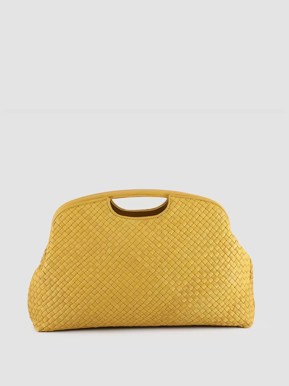 Officine Creative Bags>HELEN 09 - Leather Clutch Bag YELLOW