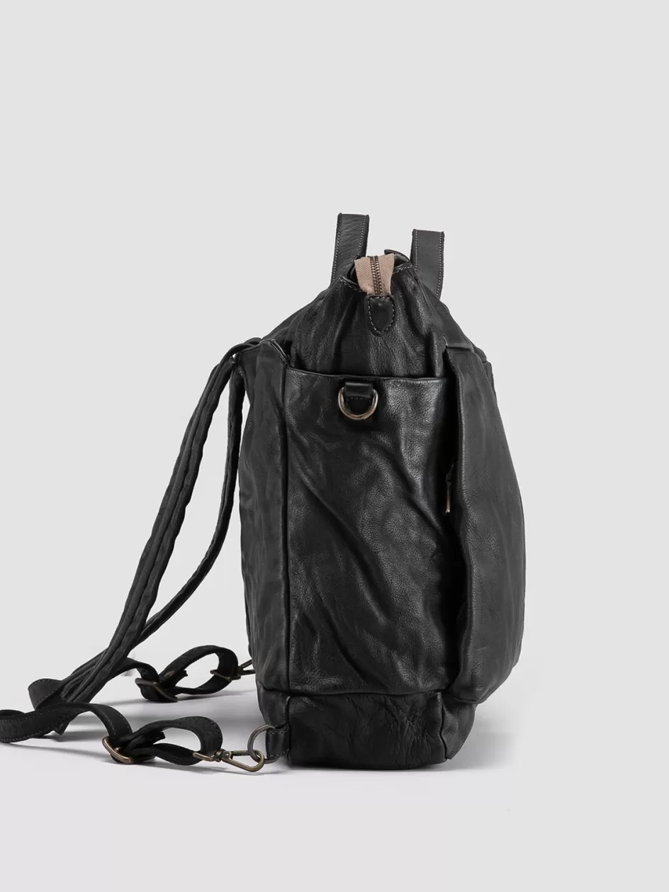 helmet_036__black_leather_backpack_100106.webp Officine Creative Backpacks | Backpacks>HELMET 036 - Leather Backpack BLACK
