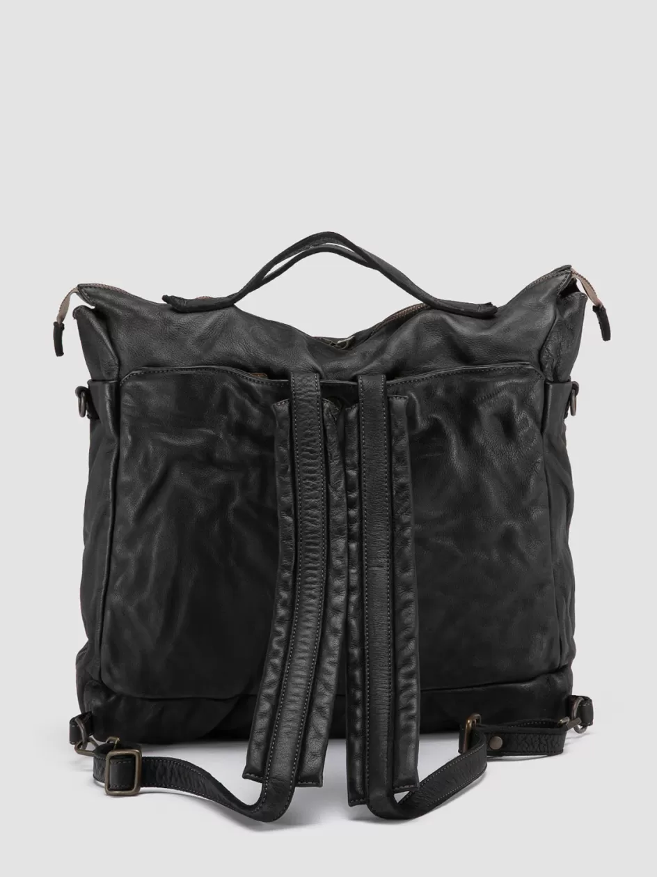 helmet_036__black_leather_backpack_100108.webp Officine Creative Backpacks | Backpacks>HELMET 036 - Leather Backpack BLACK
