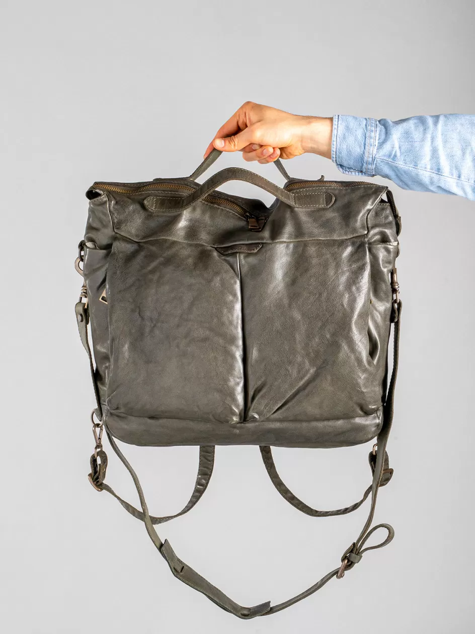 helmet_036__black_leather_backpack_100110.webp Officine Creative Backpacks | Backpacks>HELMET 036 - Leather Backpack BLACK