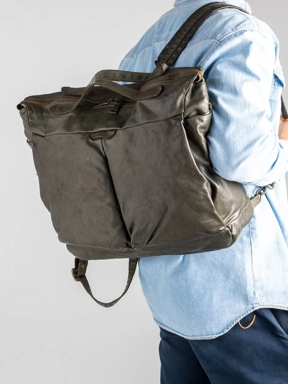 helmet_036__black_leather_backpack_100111.webp Officine Creative Backpacks | Backpacks>HELMET 036 - Leather Backpack BLACK