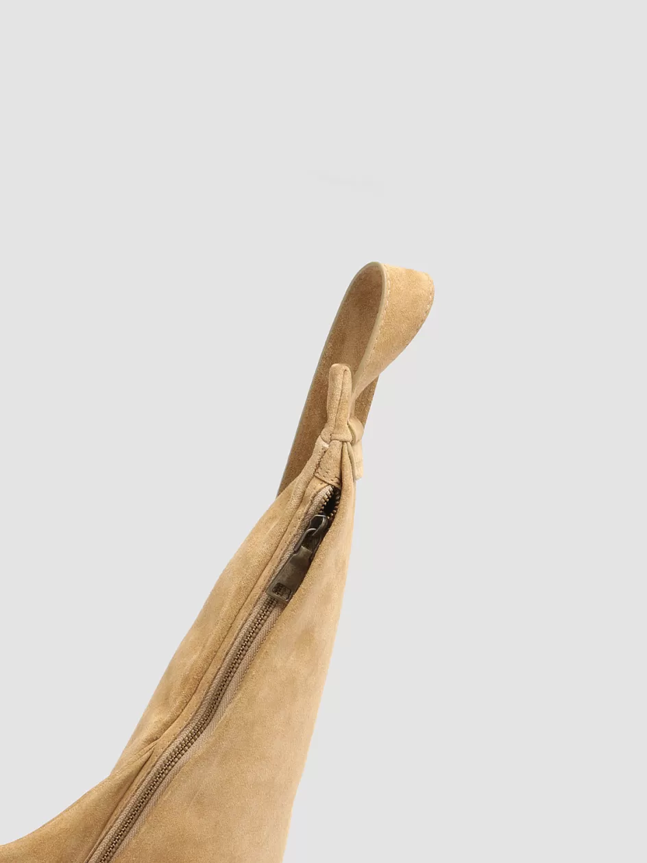 Officine Creative Bags>HELMET 35 - Suede Backpack YELLOW