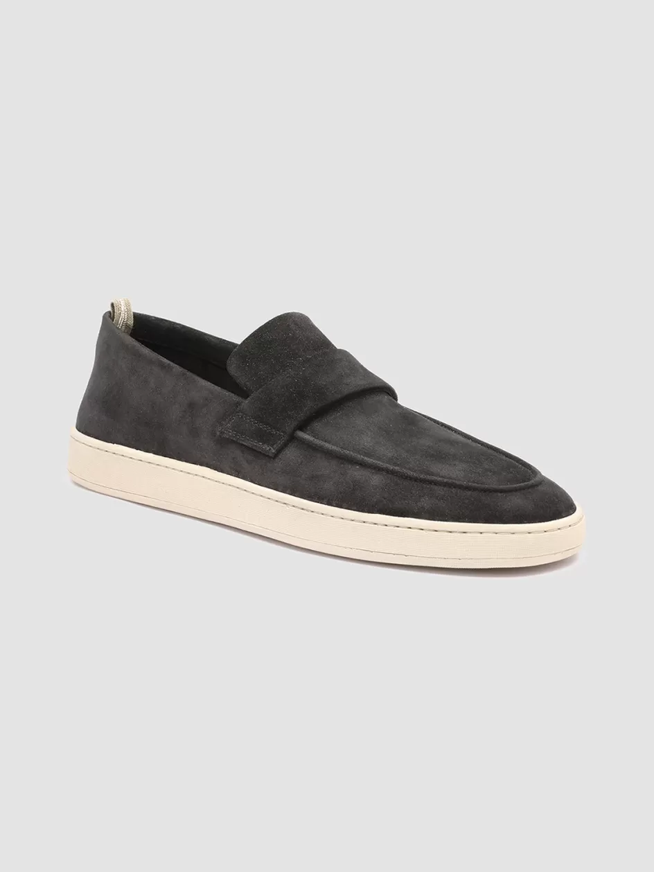 herbie_001__black_suede_penny_loafers_97302.webp Officine Creative Sustainable Sneakers | Loafers>HERBIE 001 - Suede Penny Loafers BLACK