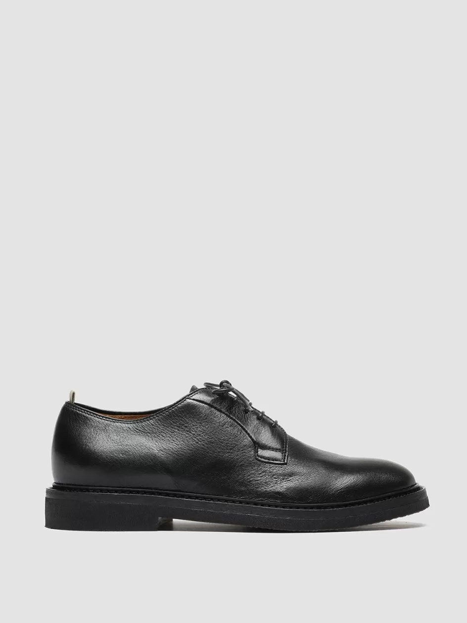 Officine Creative Derbies | Formal Shoes>HOPKINS FLEXI 201 - Leather Derby Shoes BLACK