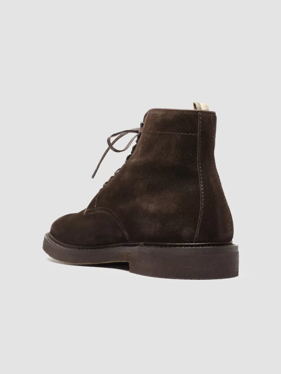 hopkins_flexi_203__brown_suede_laceup_boots_101751.webp Officine Creative Ankle Boots>HOPKINS FLEXI 203 - Brown Suede Lace-up Boots DARK BROWN