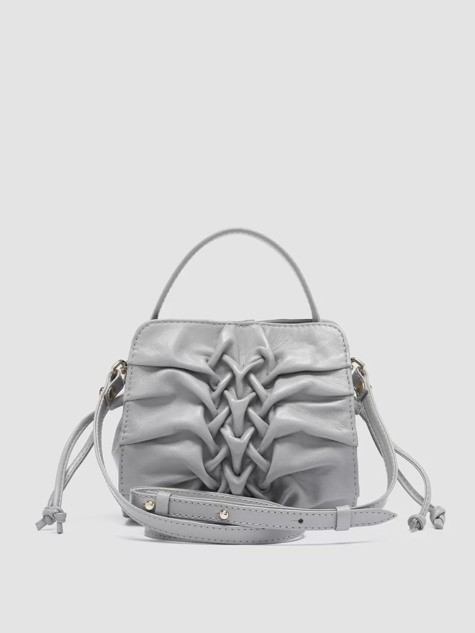 Officine Creative Bags>HORNBACK 004 - Leather Handle Bag GREY