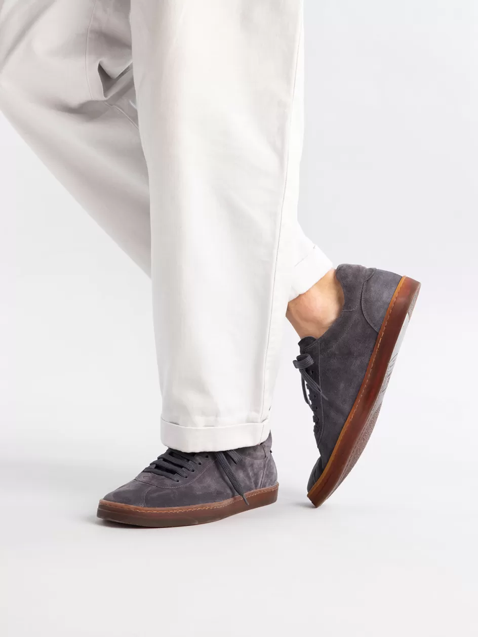 karma_015__brown_suede_low_top_sneakers_100602.webp Officine Creative Sneakers | Sustainable Sneakers>KARMA 015 - Brown Suede Low Top Sneakers TESTA DI MORO