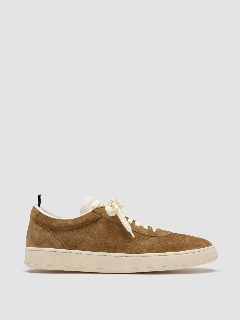 Officine Creative Sneakers>KOMBI 003 - Brown Suede Sneakers BROWN/WHITE