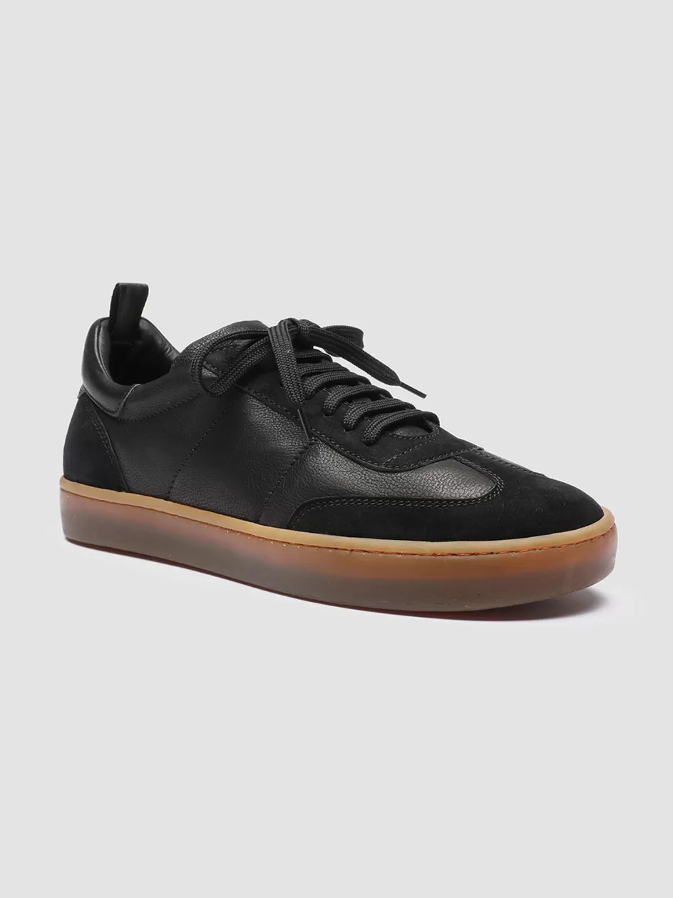 kombined_001__black_leather_sneakers_latex_sole_100567.webp Officine Creative Sneakers>KOMBINED 001 - Leather Sneakers Latex Sole BLACK