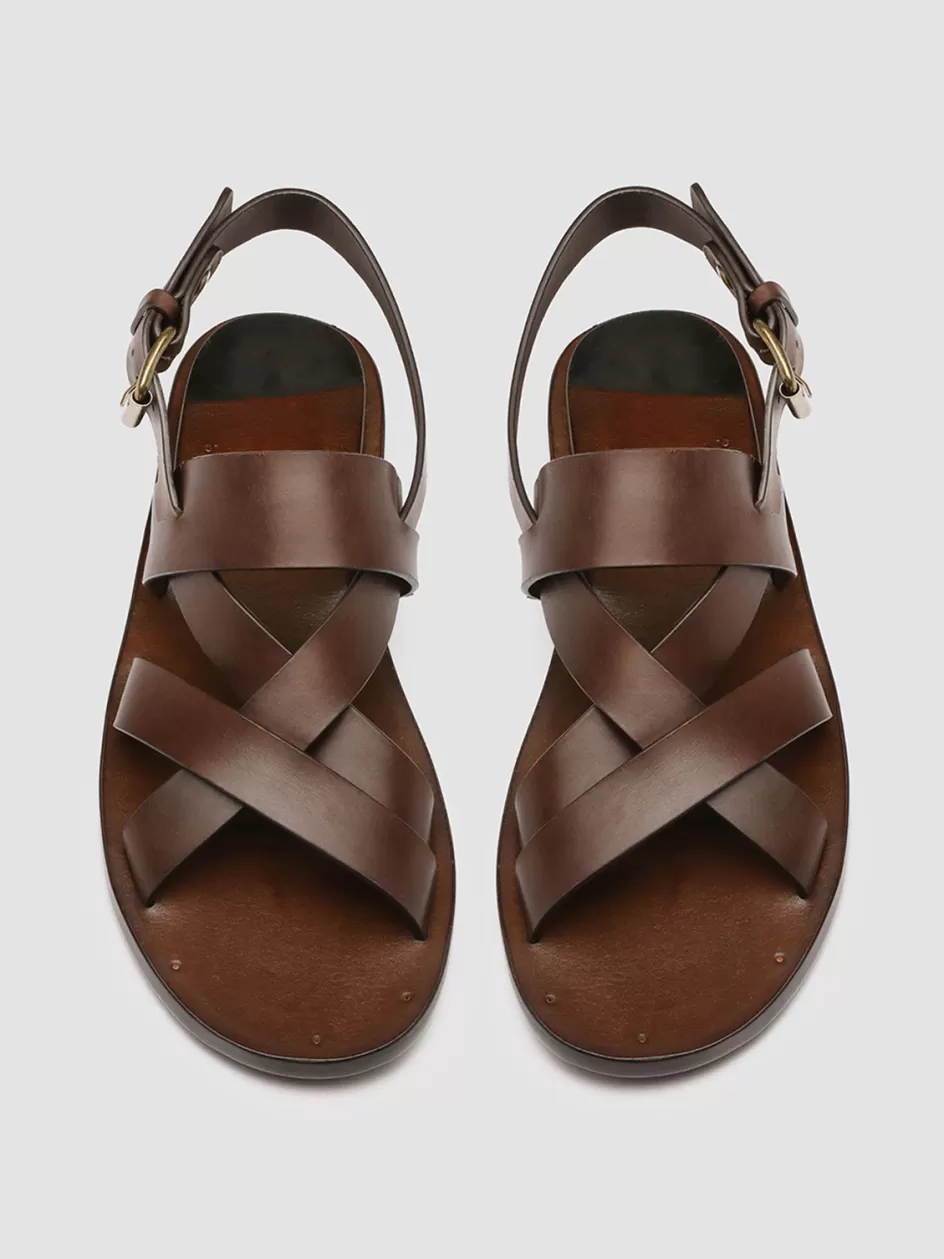 Officine Creative Sandals>KONTRAIRE 005 - Leather Sandals BROWN