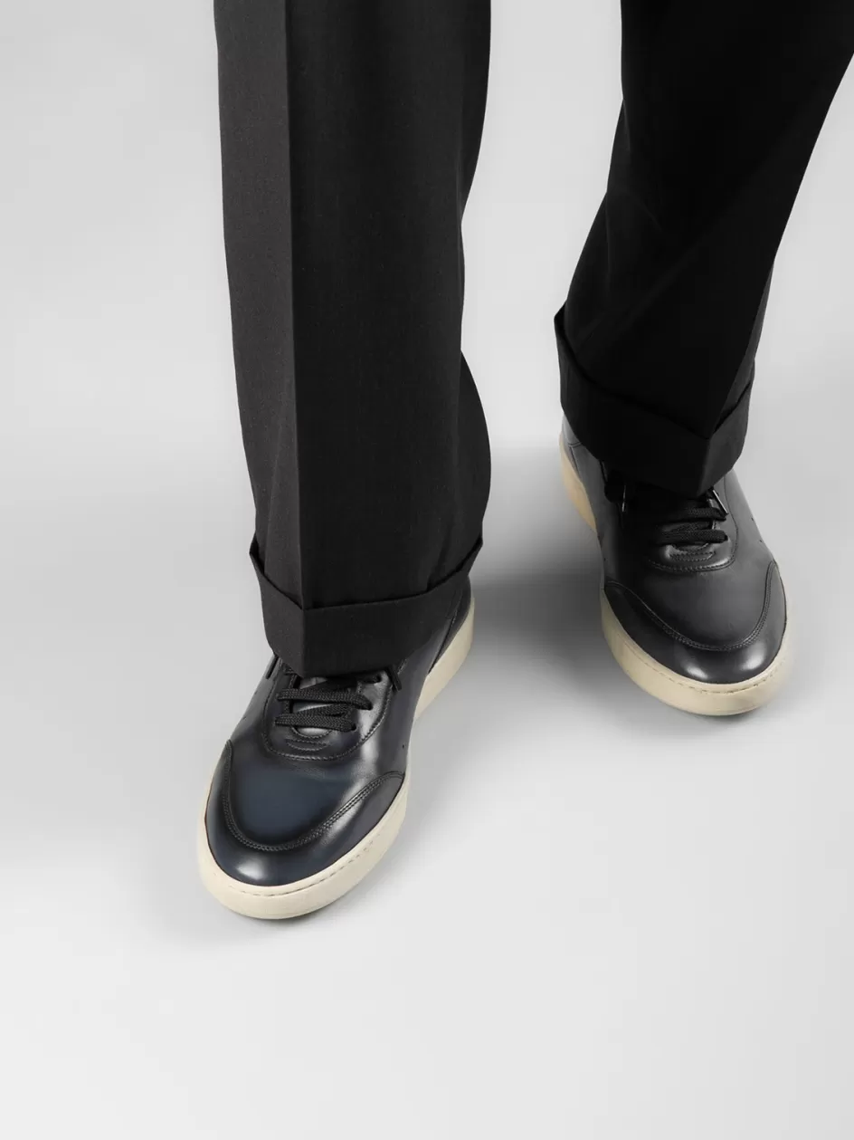 kris_lux_001__brown_leather_sneakers_97223.webp Officine Creative Sustainable Sneakers | Sneakers>KRIS LUX 001 - Brown Leather Sneakers DARK BROWN