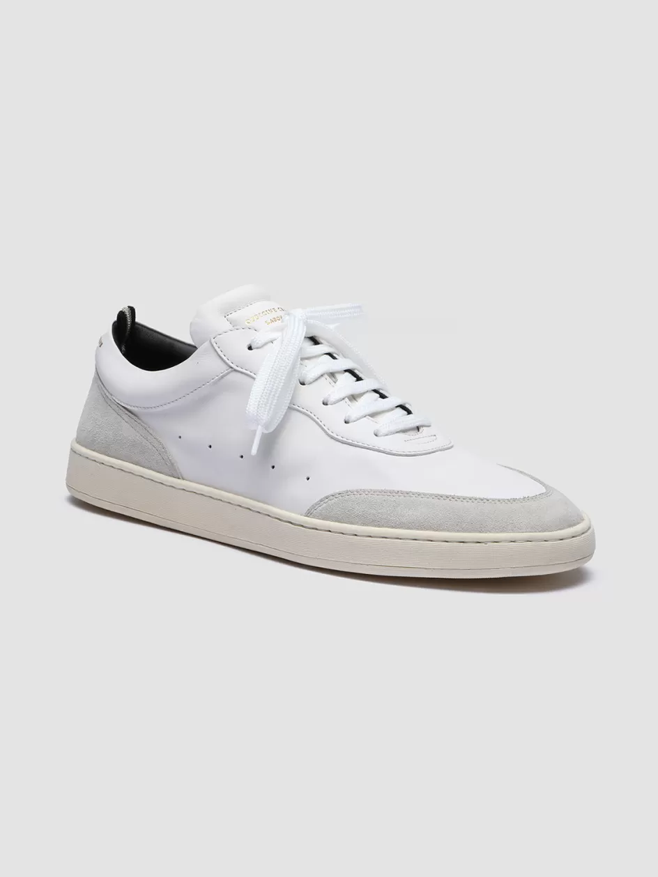 kris_lux_001__white_leather_and_suede_sneakers_97214.webp Officine Creative Sustainable Sneakers | Sneakers>KRIS LUX 001 - White Leather And Suede Sneakers WHITE/GREY