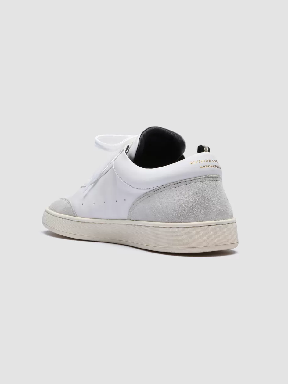 kris_lux_001__white_leather_and_suede_sneakers_97215.webp Officine Creative Sustainable Sneakers | Sneakers>KRIS LUX 001 - White Leather And Suede Sneakers WHITE/GREY