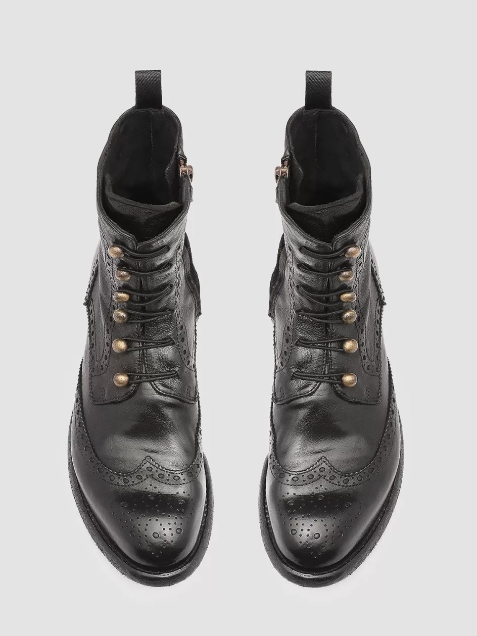 Officine Creative Icons | Boots & Booties>LEXIKON 131 - Leather Booties BLACK