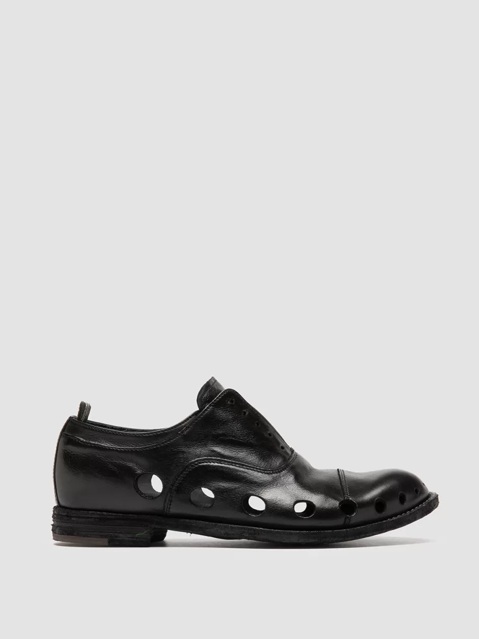 Officine Creative Icons | Dress Shoes>LEXIKON 546 - Leather Oxford Shoes BLACK